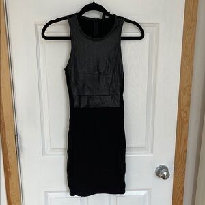Wilfred Free Faux Leather Sleeveless Dress
